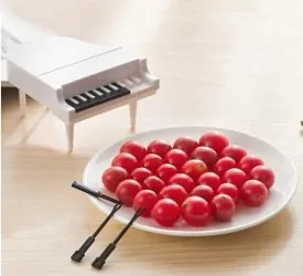 Piano Key Fruit Fork Set