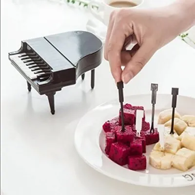 Piano Key Fruit Fork Set