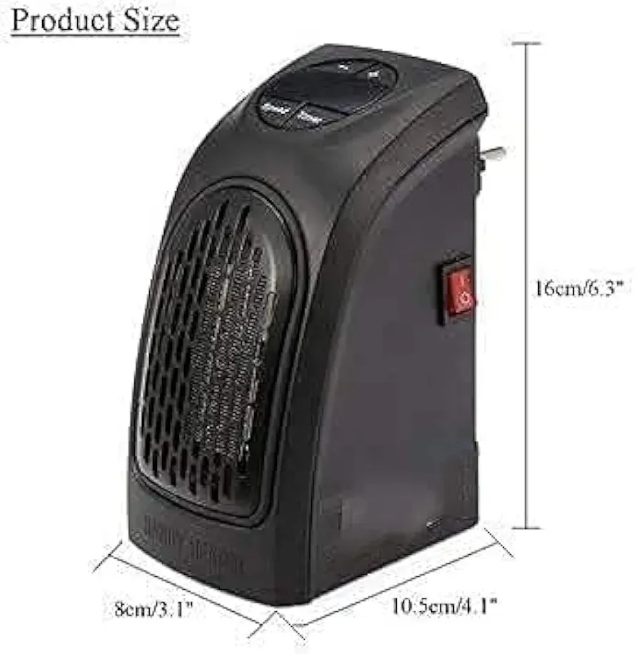 Portable 400W Plug-In Room Heater