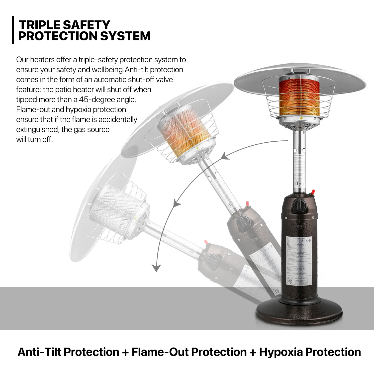 Portable Patio Heater - Gold