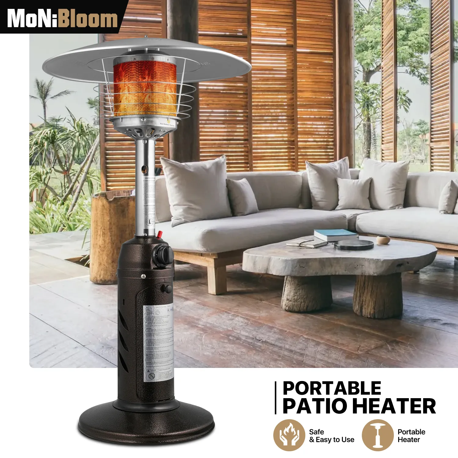 Portable Patio Heater - Gold
