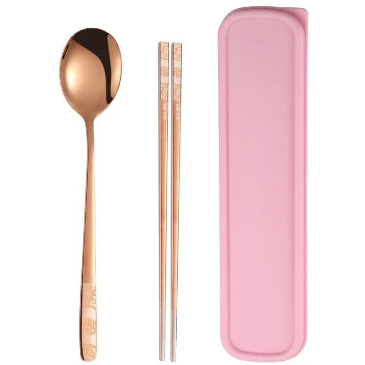 Portable Stainless Steel Tableware Set for Students and Office Workers