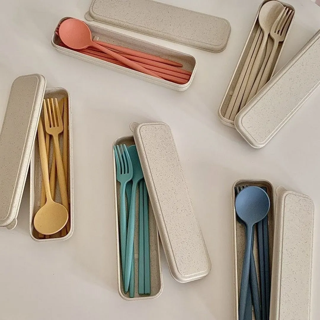 Portable Tableware Set With Chopsticks