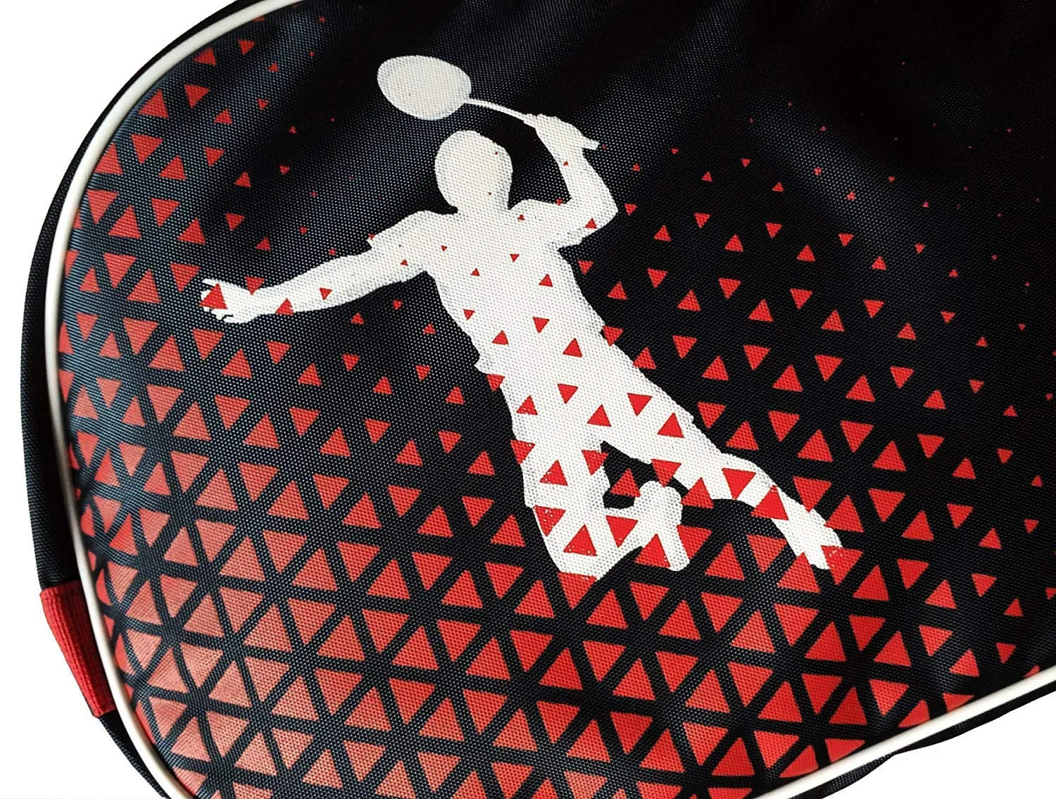 Prokick Badminton Kitbag with Double Zipper Compartments - Black/Red