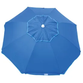 RIO | 6.5 ft Tilt Beach Blue Umbrella With Integrated Sand Anchor