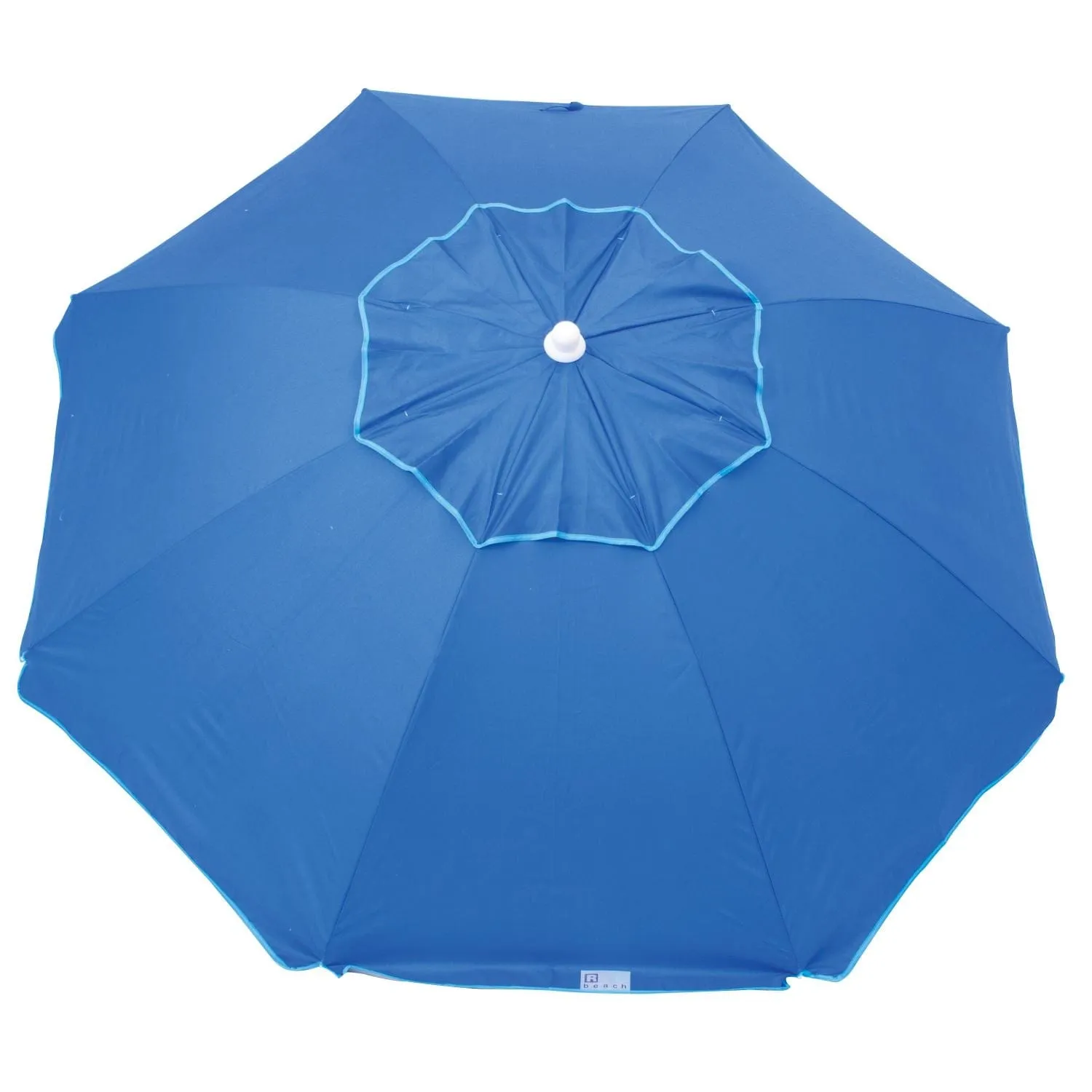 RIO | 6.5 ft Tilt Beach Blue Umbrella With Integrated Sand Anchor