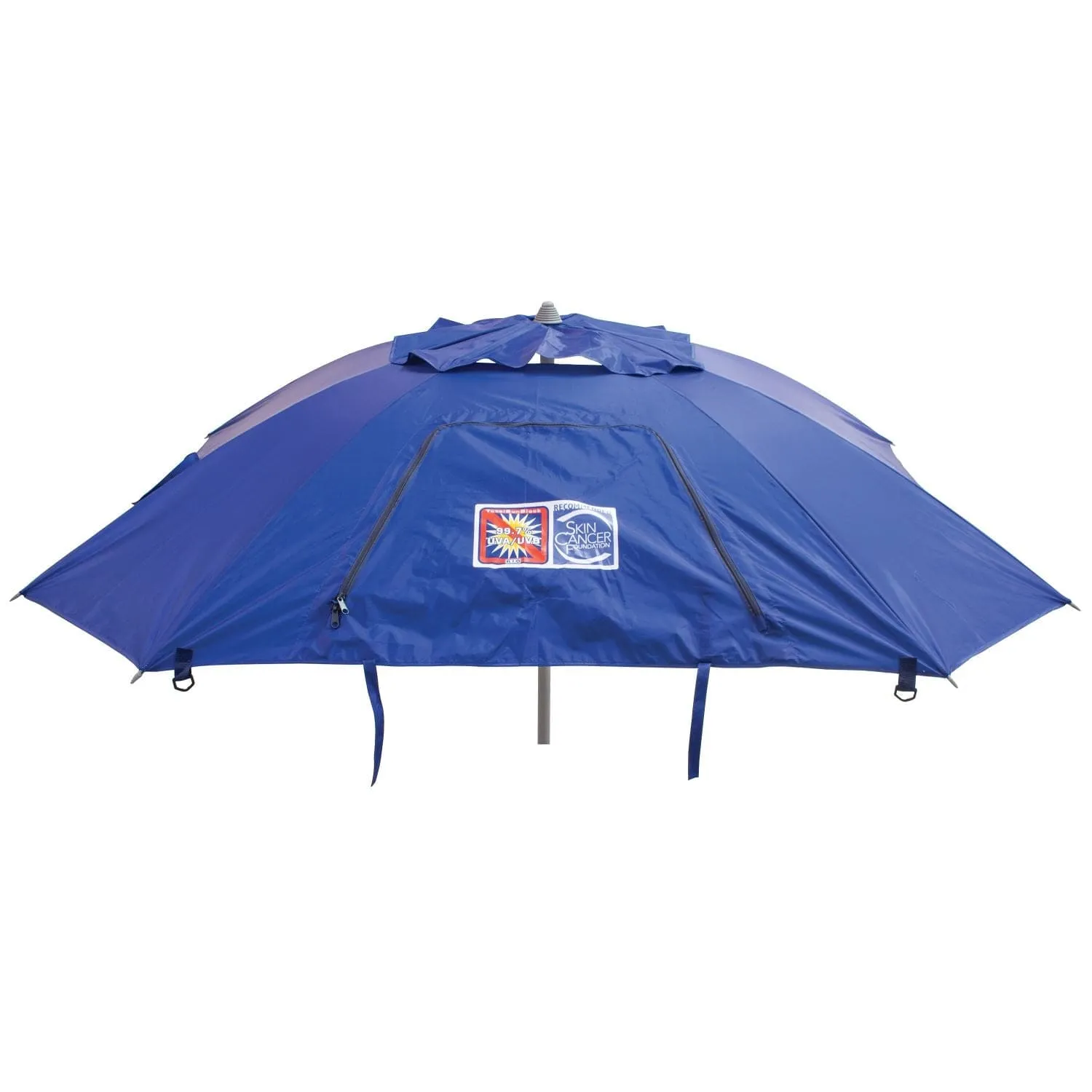 RIO | 7' Total Sun Block Umbrella With Sand Anchor - Blue