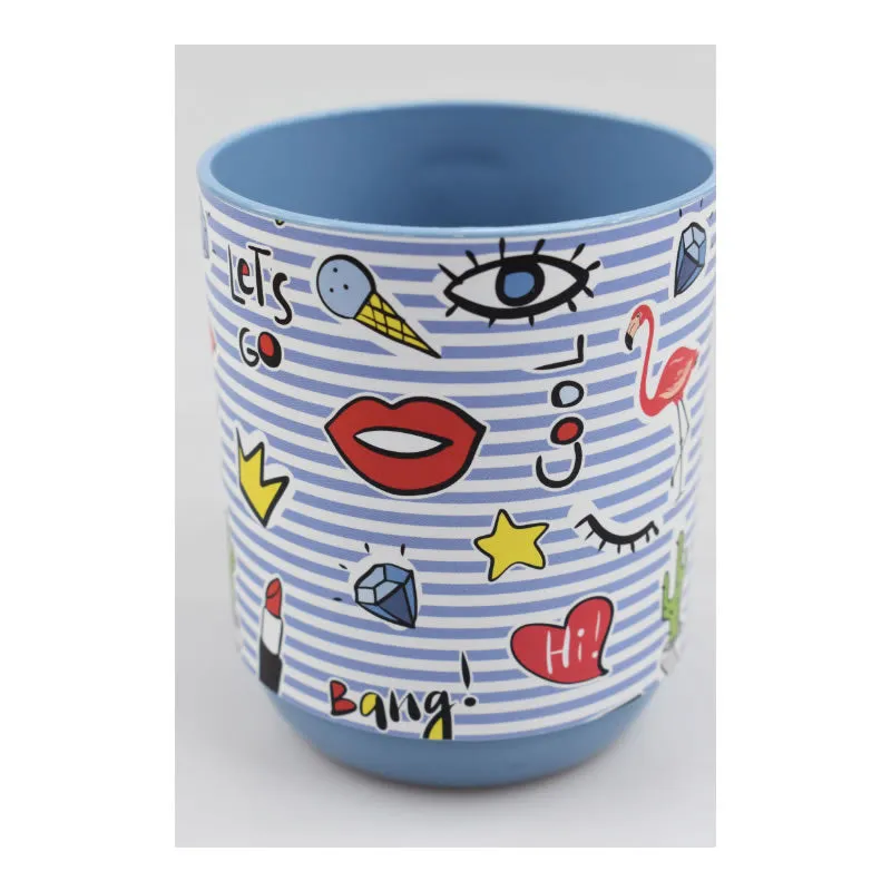 Set Of 4 Portable 400Ml Decorative Coffee Mugs Ap-9089
