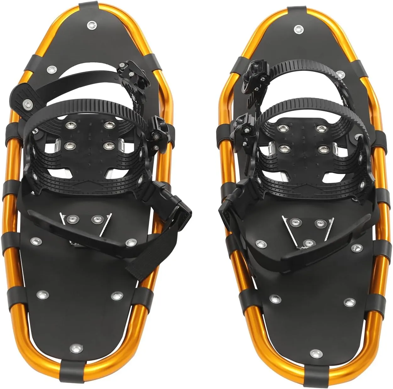 Snowshoes for Skiing & Winter Sports, Adjustable Trekking Poles with Anti-Slip Claws, Lightweight Aluminum Frame, Includes Carrying Bag, for Men & Women
