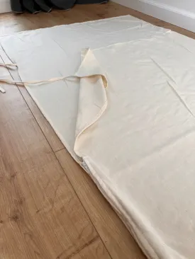Special listing for Leona Campbell one Hemp Sleeping Bag Liner in size 36" x 80" with zipper and 16" deep pillow pocket