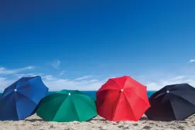 Texas Longhorns - 5.5 Ft. Portable Beach Umbrella