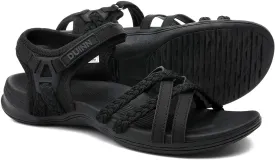 UBFEN Womens Hiking Sandals Sport Sandals Straps with Adjustable Hooks Arch Support Beach Vacation Casual Camping