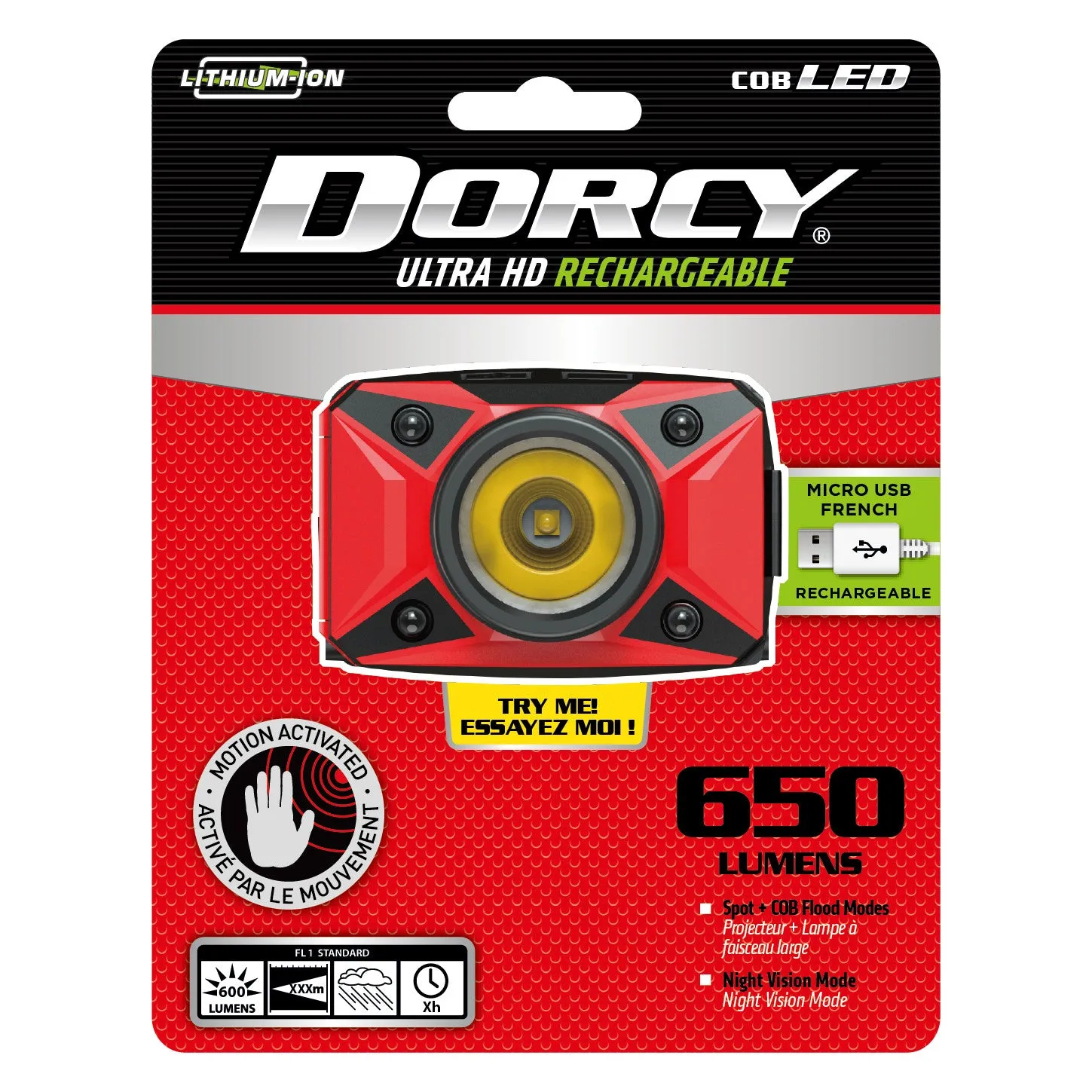 Ultra HD 650 Lumen Rechargeable Headlamp