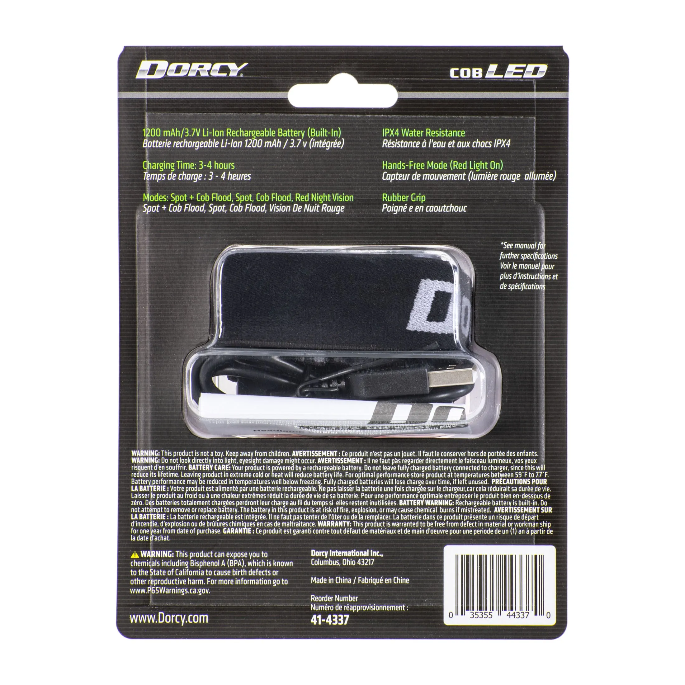 Ultra HD 650 Lumen Rechargeable Headlamp