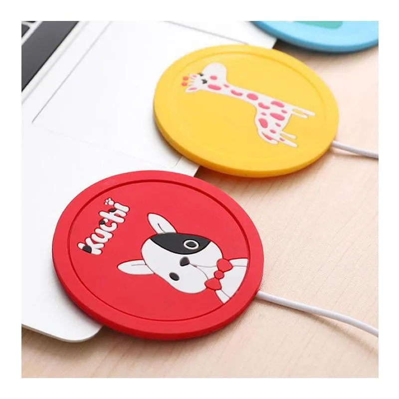 USB Powered Portable Heating Coaster SE-111 RED