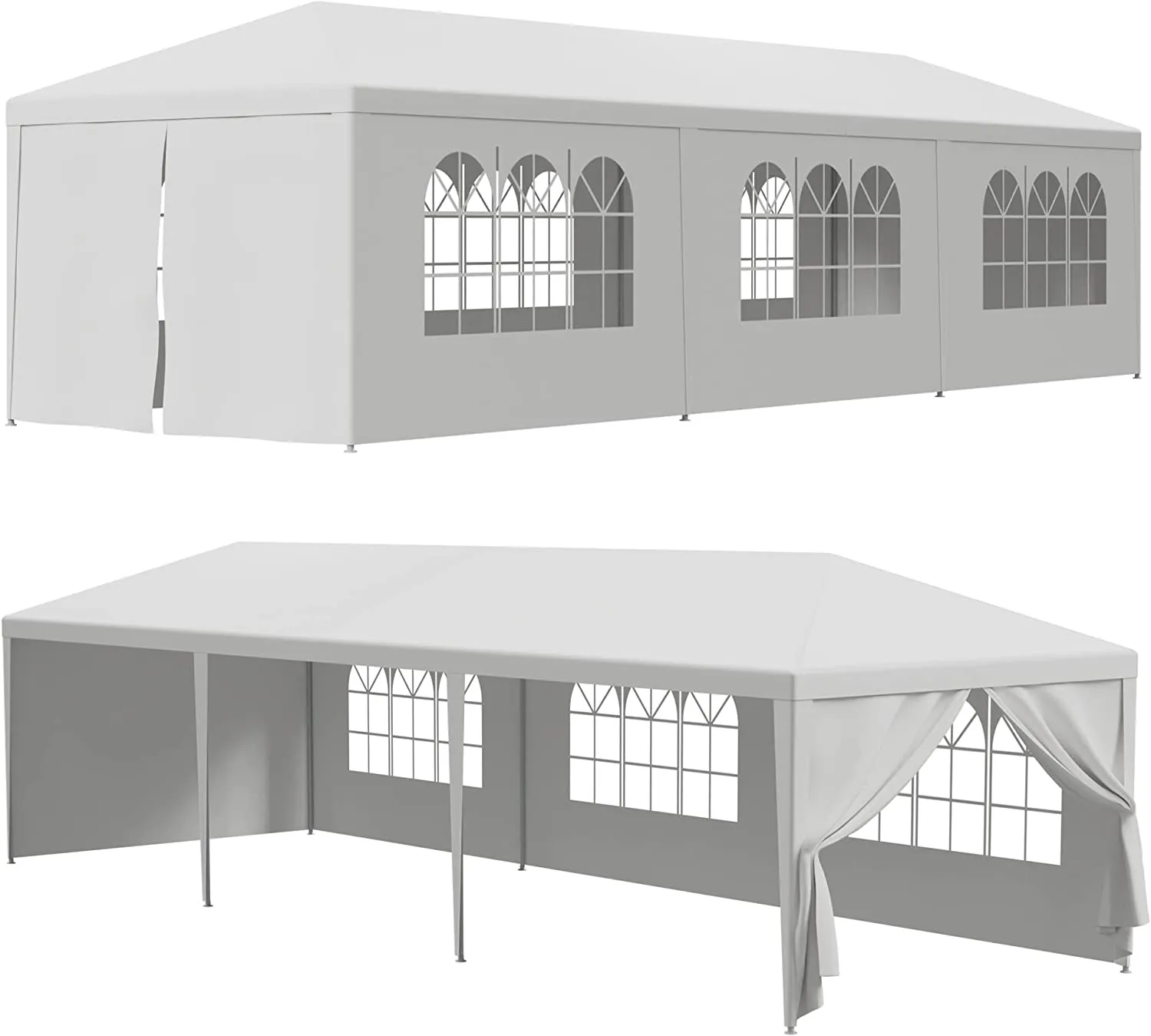 ZENY™10 X 30 Outdoor Wedding Party Tent Camping Shelter Gazebo Canopy with Removable Sidewalls Easy Set Gazebo BBQ Pavilion Canopy